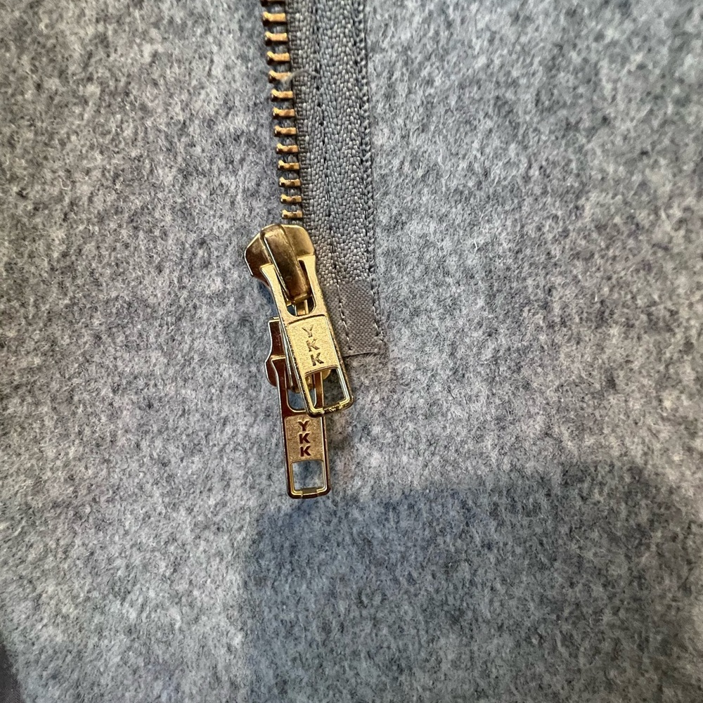 J.crew Wool Coat Gray YKK zipper Petite - Picture 3 of 11